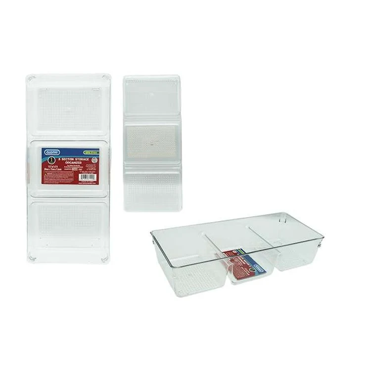 Three Section Plastic Storage Organizers 1