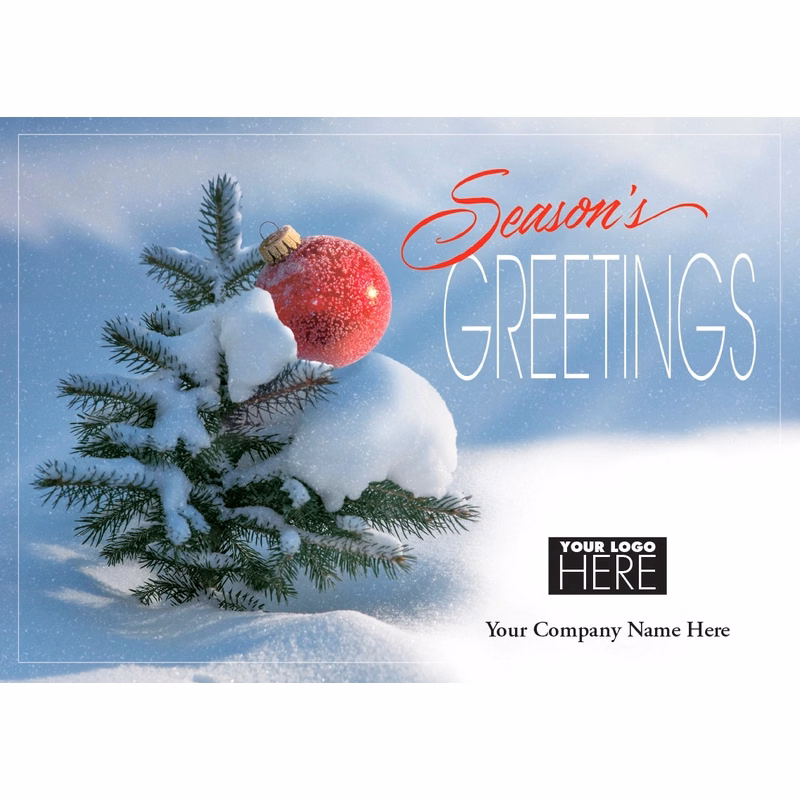 Mighty Green Tree Holiday Logo Cards