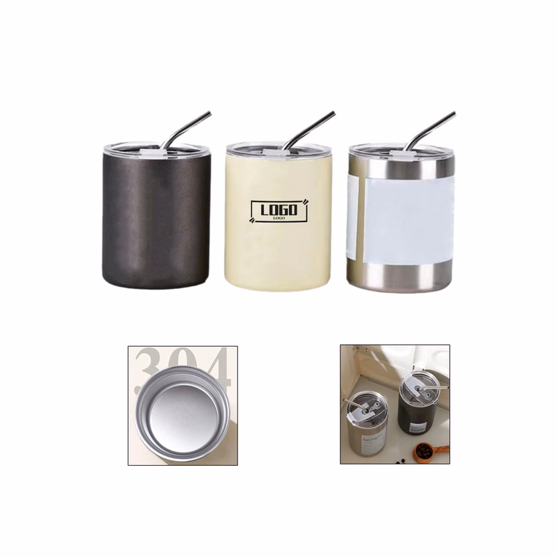 Insulated Steel Tumbler With Straw