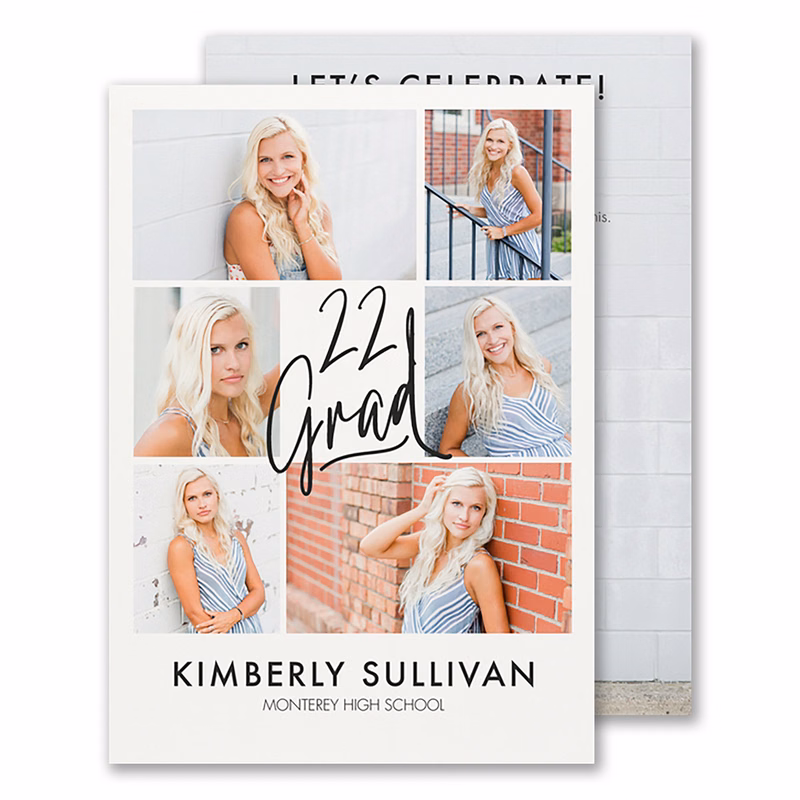 Photo Assortment Graduation Invitation