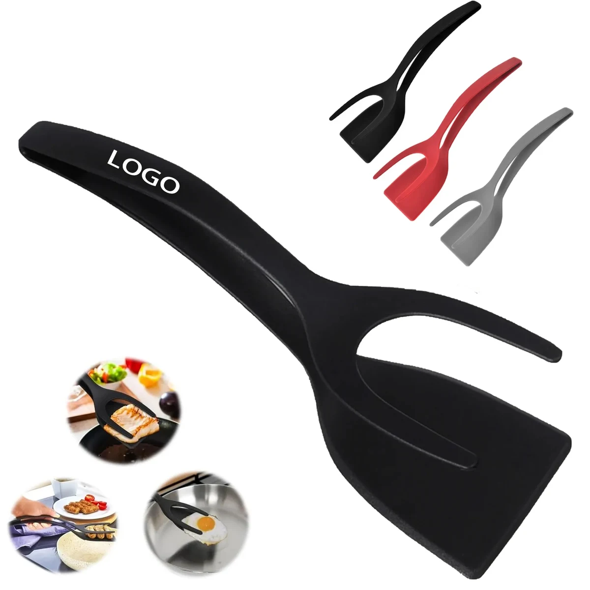 Egg Flipper Spatula 2 in 1 Grip 1