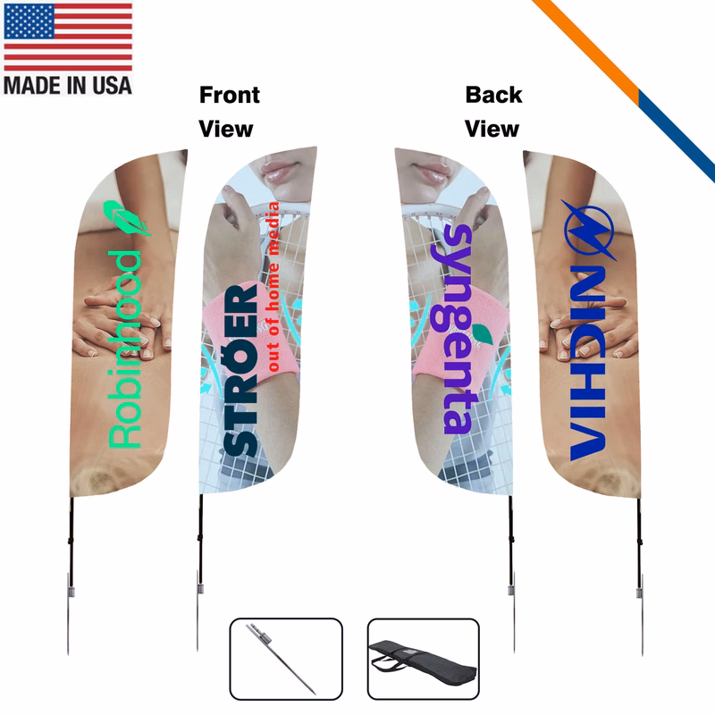 10' Parry Double-Sided Feather Flag