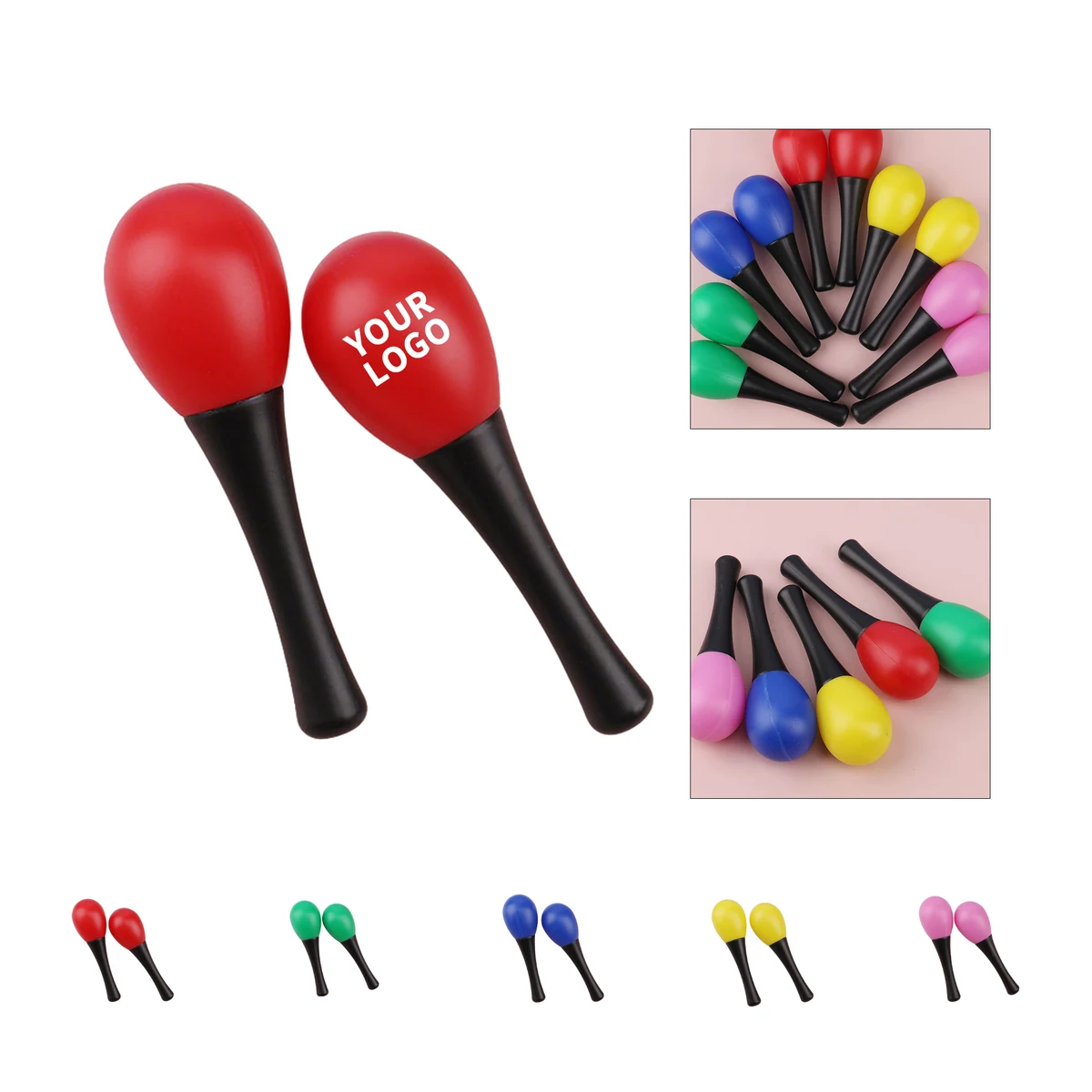 Plastic Egg Shaker 5.12" x 1.57" 1