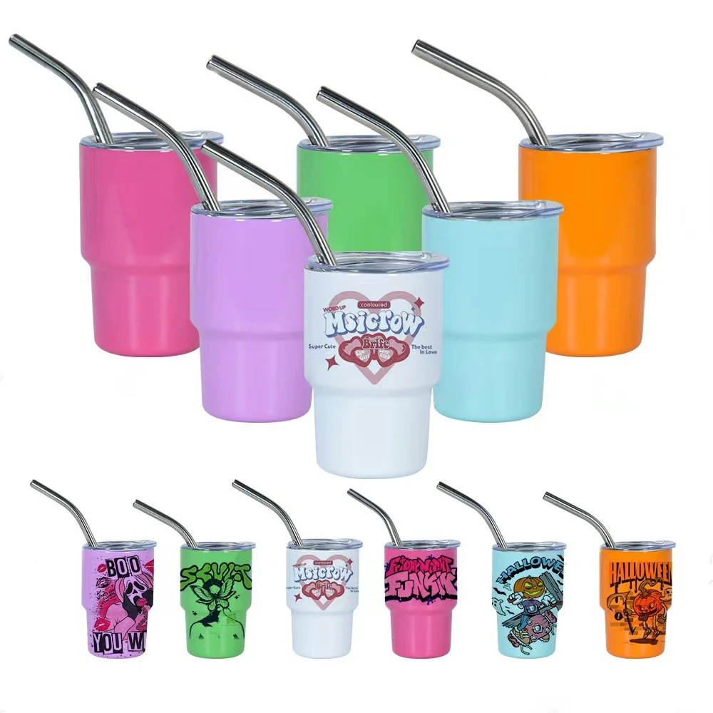 2 oz Mini Tumbler Shot Glass Stainless Cup 1