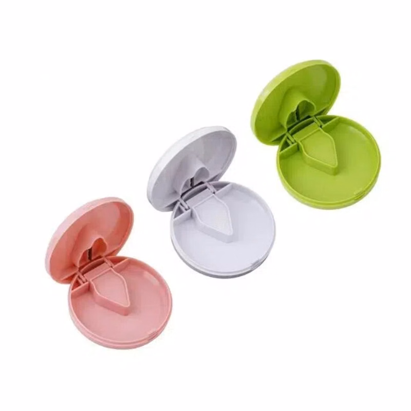 Tablets Travel Pill Case With Seal Division Medicine Grinding Splitter