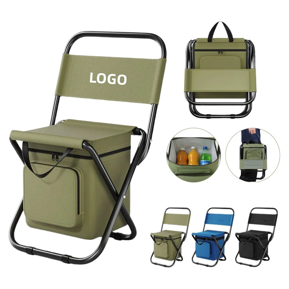 Steel Pipe Oxford Cloth Camping Chair 1
