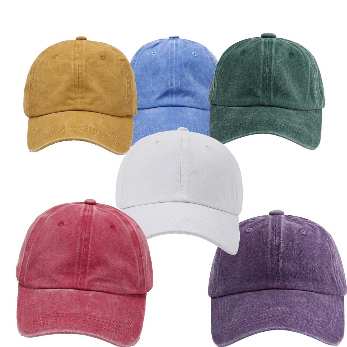 6 Panels Unstructured Baseball Cap 1