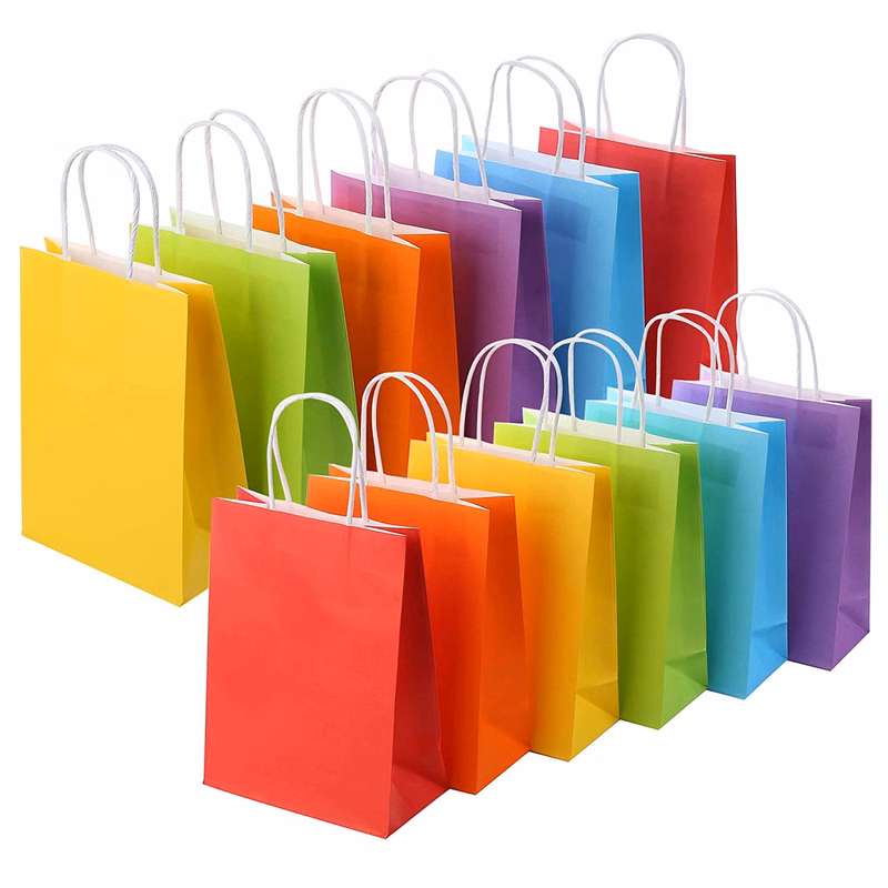 Full Color Kraft Party Portable Gift Bags