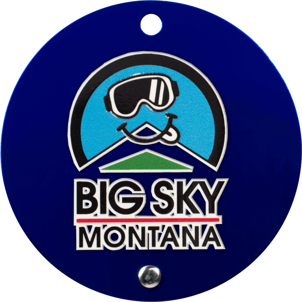 Texture Tone® Aluminum Round Luggage Tag 1