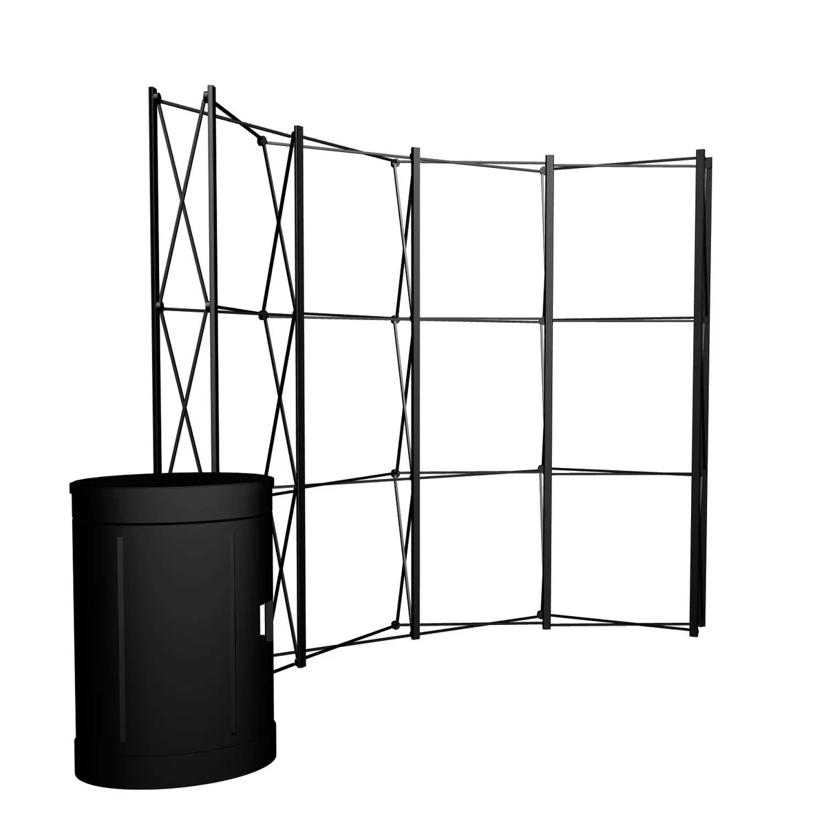 10' Curved ARISE Floor Display Hardware 1