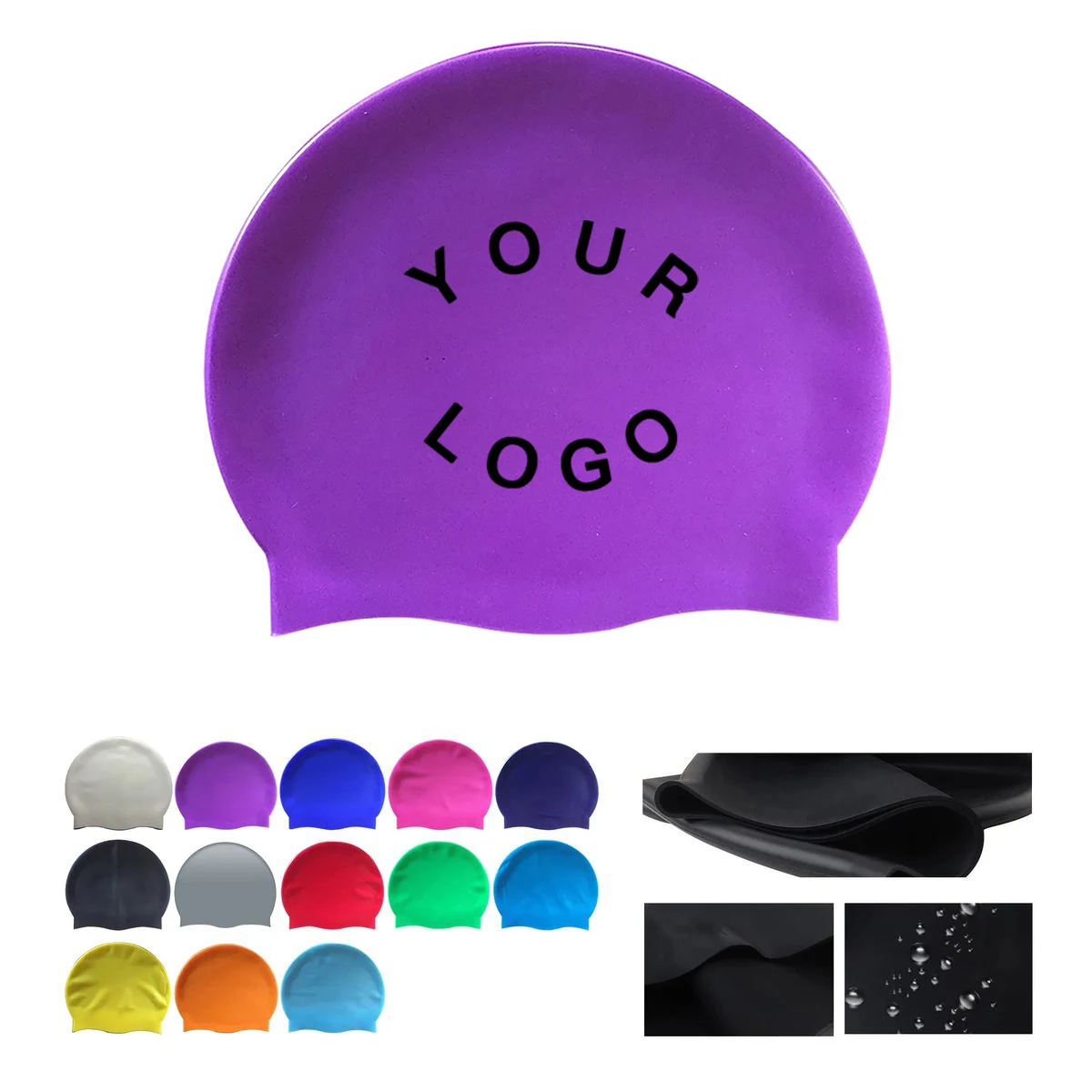 Flexible Silicone Swimming Cap for Swim Practice 1