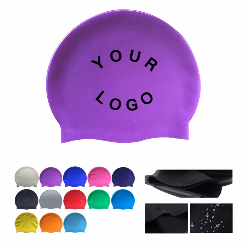 Flexible Silicone Swimming Cap for Swim Practice