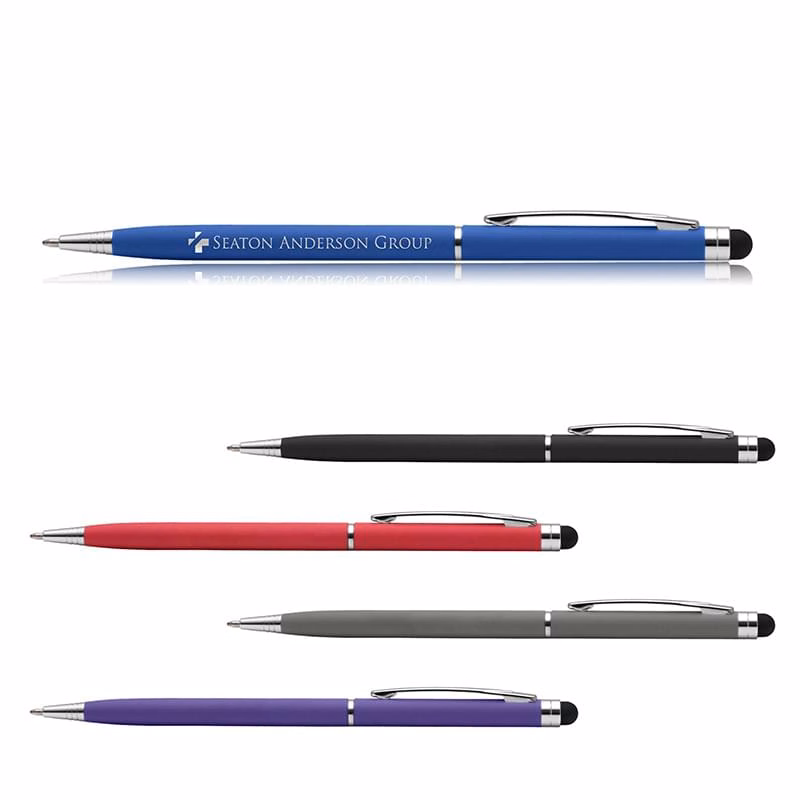 Minnelli Softy w/ Stylus - Laser Engraved - Metal Pen