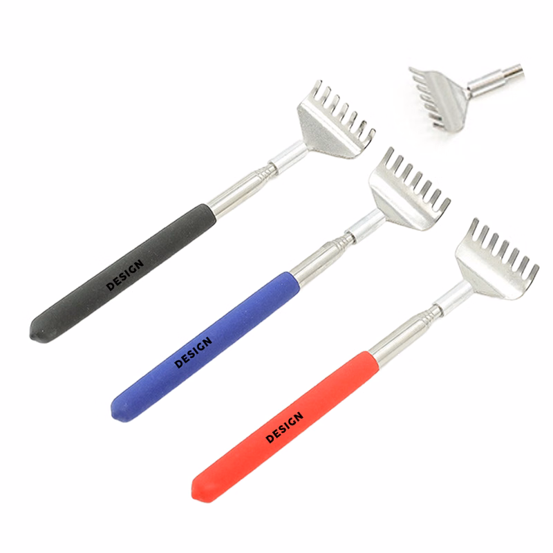 MOQ50 Retractable Stainless Steel Back Scratcher Portable