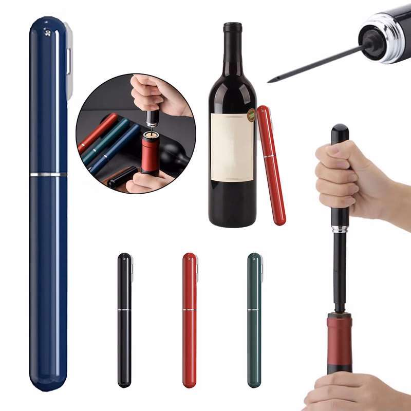 Red Wine Pin Type Pen Bottle Opener