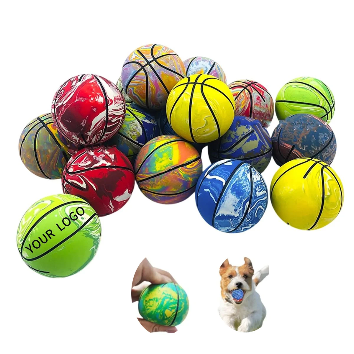 Mini Basketball Rubber Ball for Kids and Pet Games 1