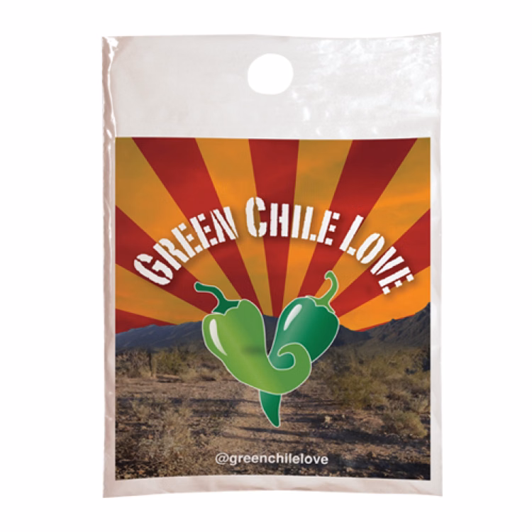 Digital Full Color 1-Sided Plastic Litter Bag (9"x12")