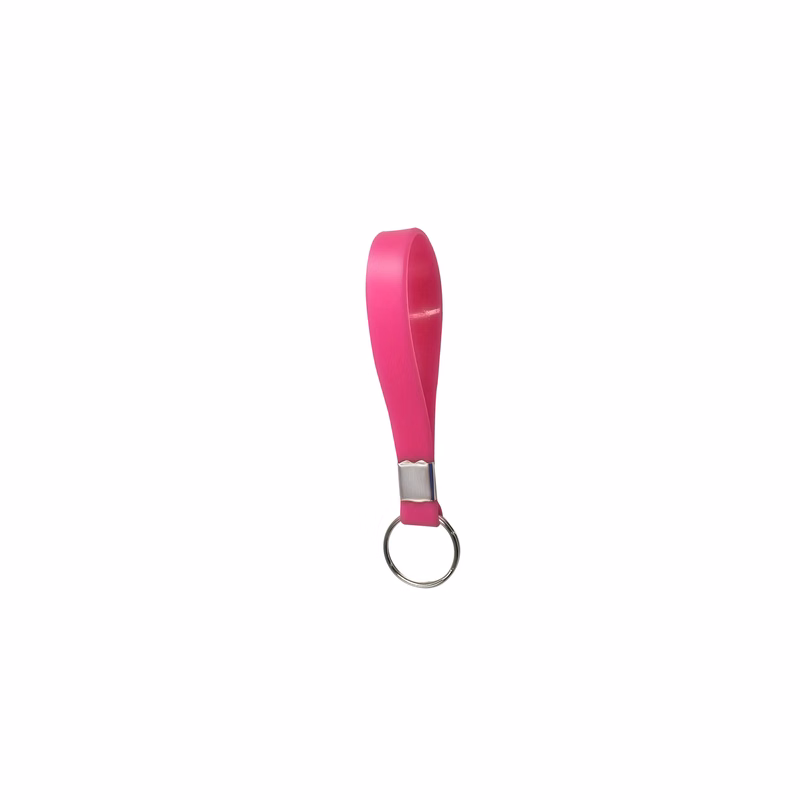 Silicone Bracelet Key Chain 8" Length