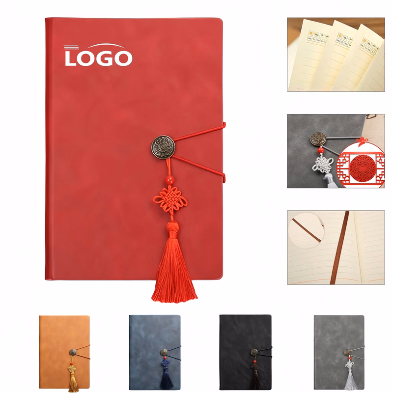 Chinese Style Journal With Tassel For Corporate Gift