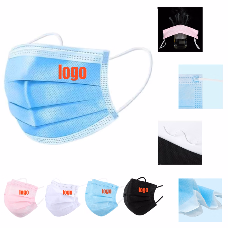 ?Low MOQ Face Masks-Full-Color Logo Printing & Antibacterial