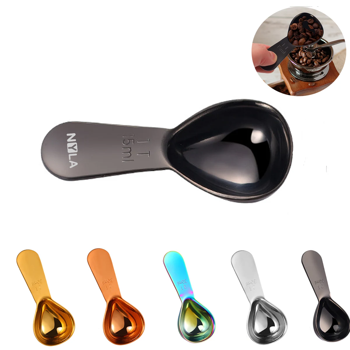 Stainless Steel Coffee Measuring Scoop 1