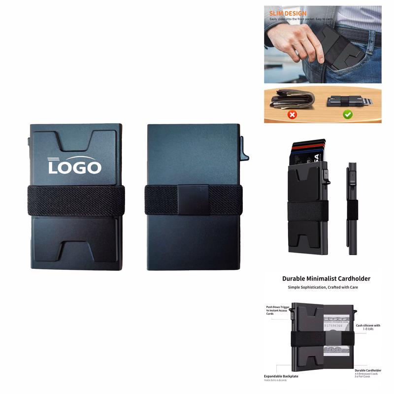 MOQ 50 pcs Aluminum Card Wallet