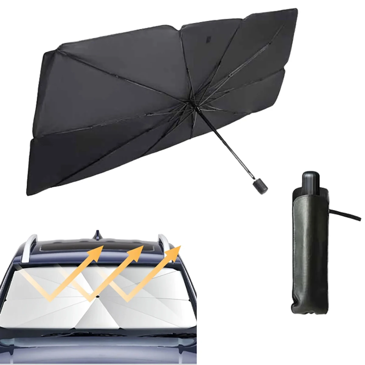 Foldable Windshield Sun Shade Umbrella MOQ 100PCS 1