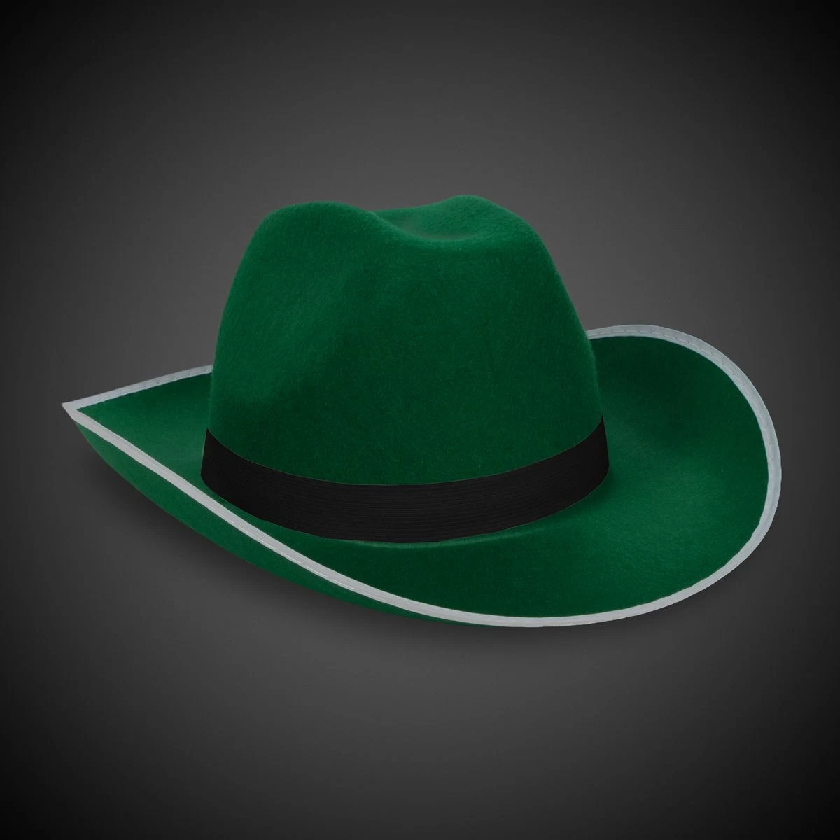 Green Cowboy Hat with Black Band(Imprinted) 1