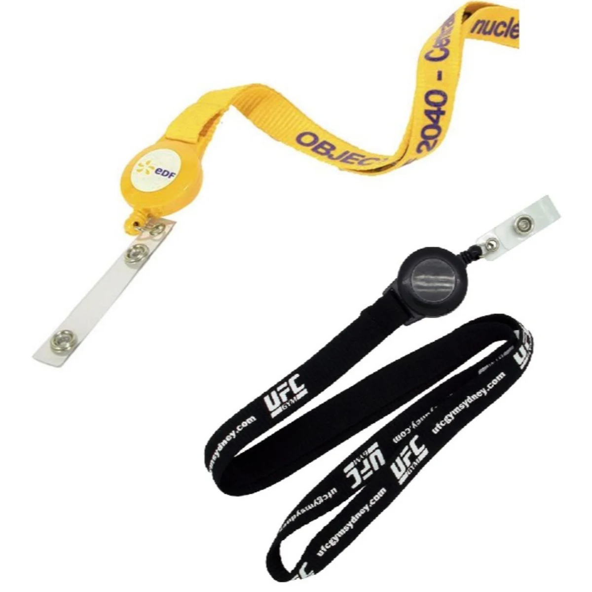 5/8" Polyester Lanyard with Retractable Reel Combo 1