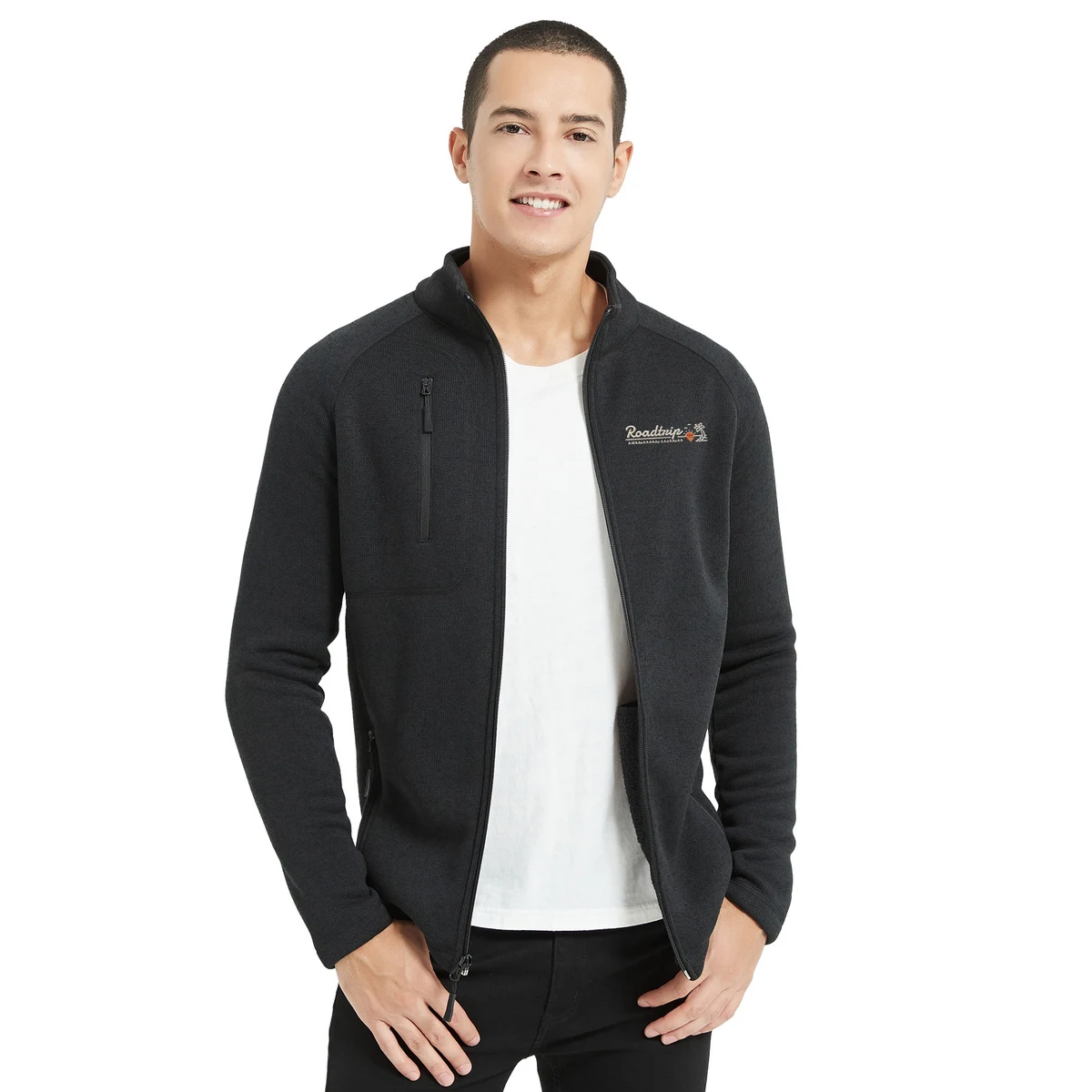 Men's Full Zip MicroFleece Brushed Back Jacket 1
