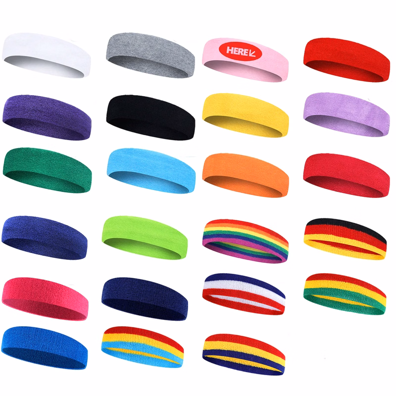 Sports Headbands Wicking Sweat Band Elastic Customize