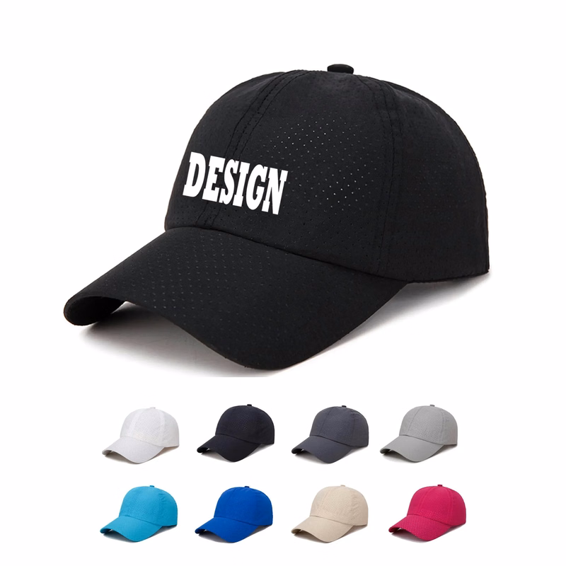 Quick Dry Mesh Baseball Cap MOQ 100 PCS