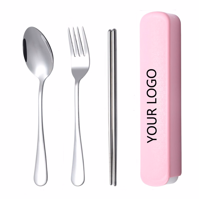 Three-Piece Set Of Stainless Steel Tableware