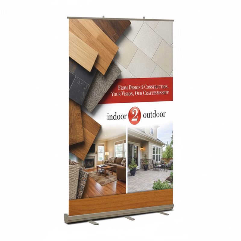Standard Retractable Banner Stand Kit, Vinyl, Wide - 48" x 80"