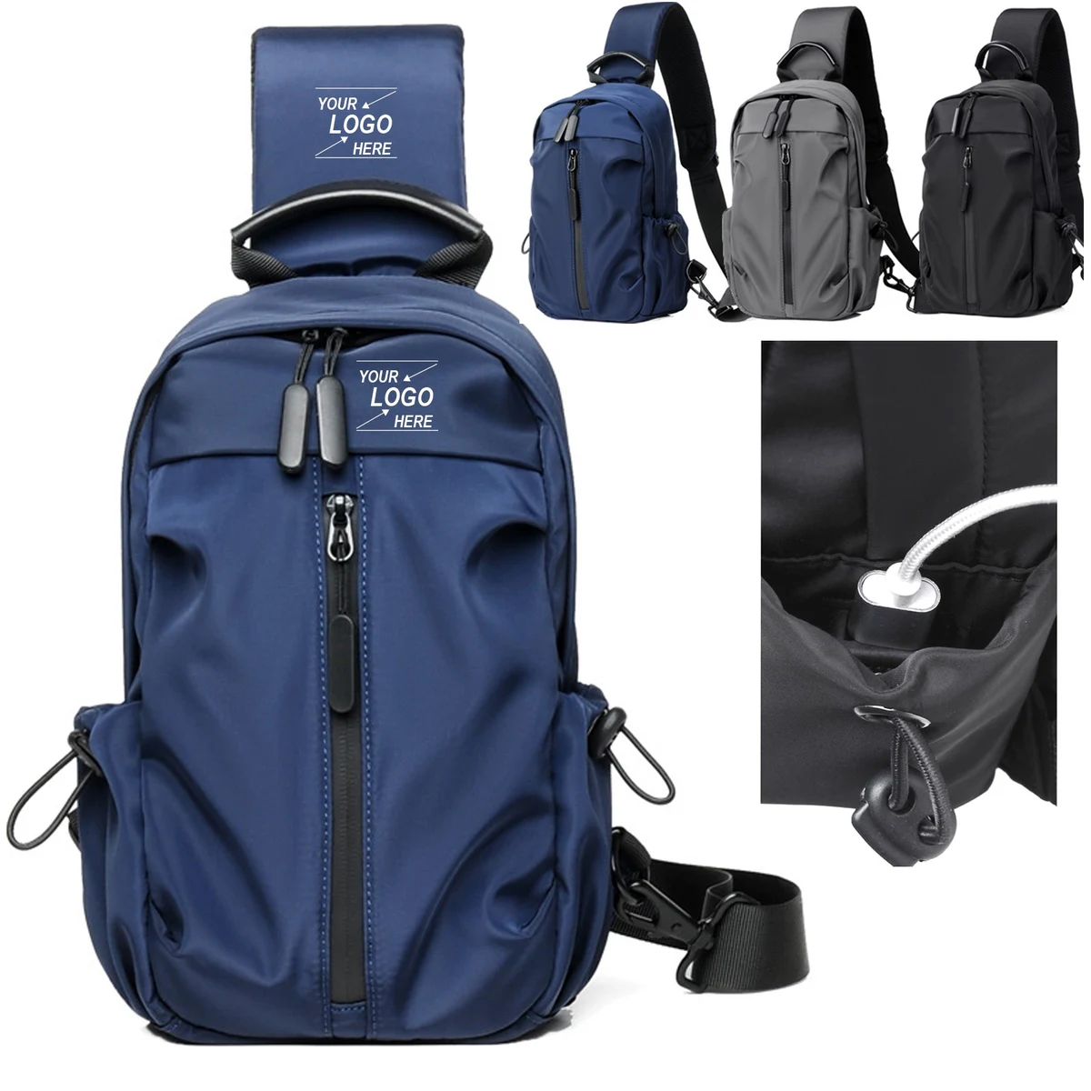 Men's Travel Chest Shoulder Crossbody Bag 1