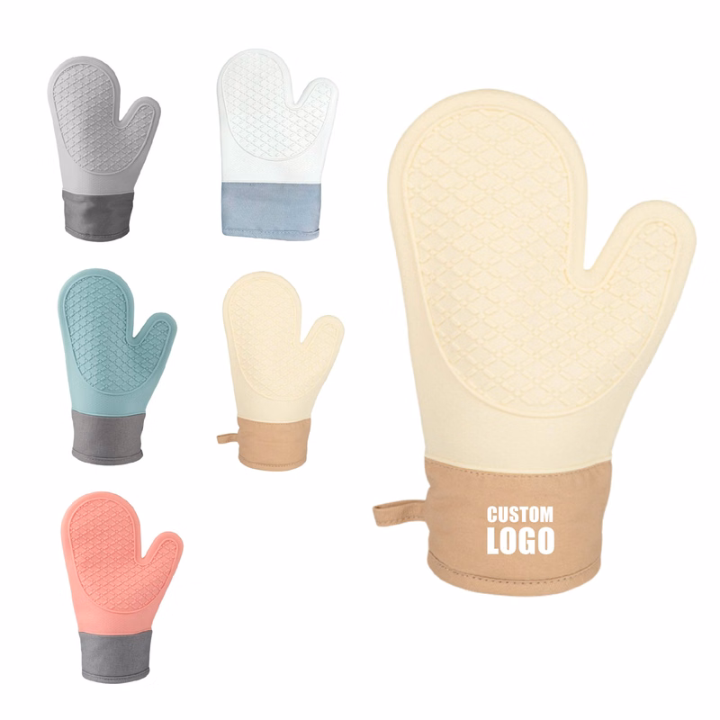MOQ 10 pcs Silicone Cooking Mitts 1pc