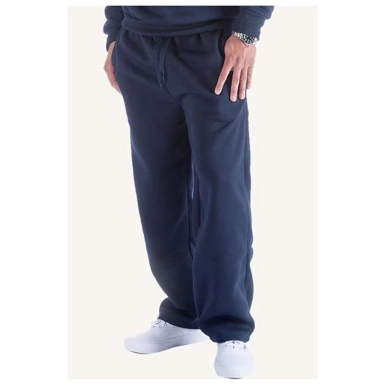 Men's Fleece Open Leg Sweatpants - Size XL Navy 1
