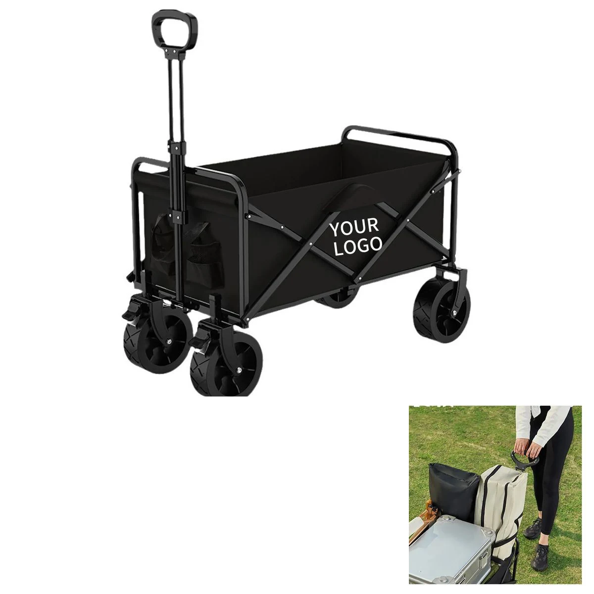 Large Folding Utility Wagon for Outdoor Activities 1
