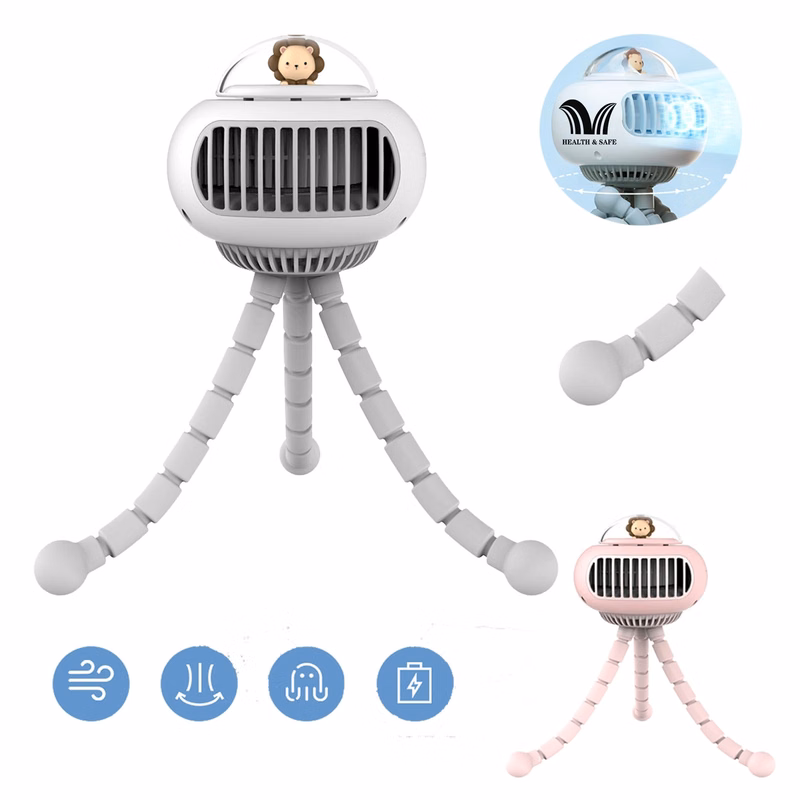 Octopus Leafless Stroller Fan