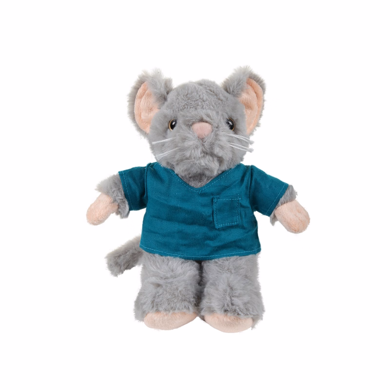 soft plush Mouse with Medical Scrub