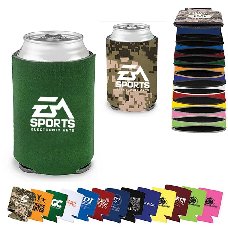 Compact Can Holder Sleeve, custom koozie with logo imprint 1
