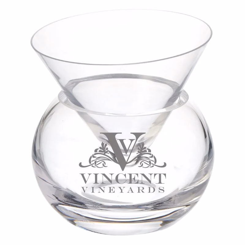 Crystal Martini Chiller Set