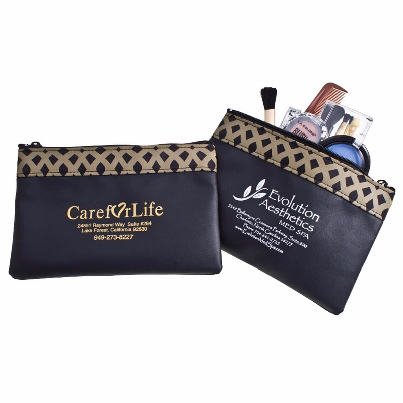Bronze Weave Beauty Bag