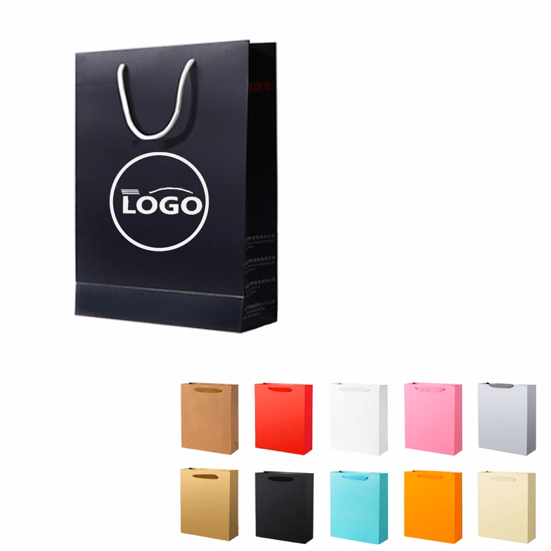 Custom White Card Paper Bags