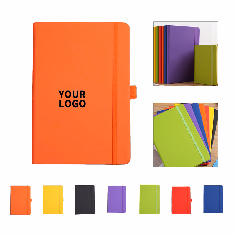 A5 Pu Leather Strap Notebook 200 Page 8.3" By 5.8"