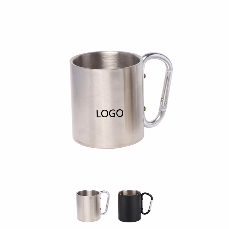 10 Oz Stainless Steeel Carabiner Mug