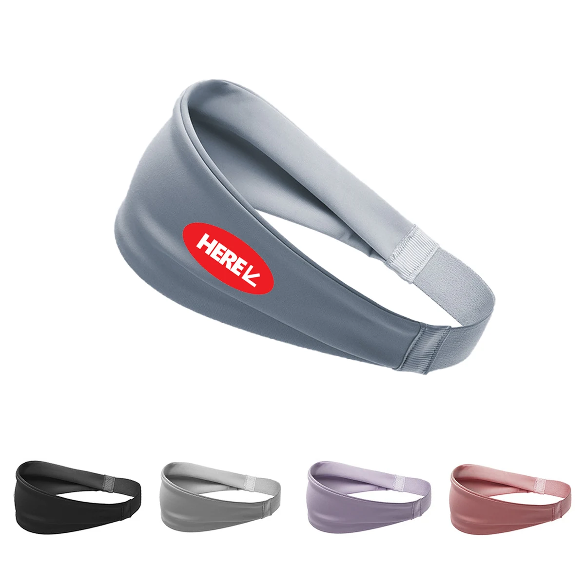 Wide Elastic Sports Headband 1