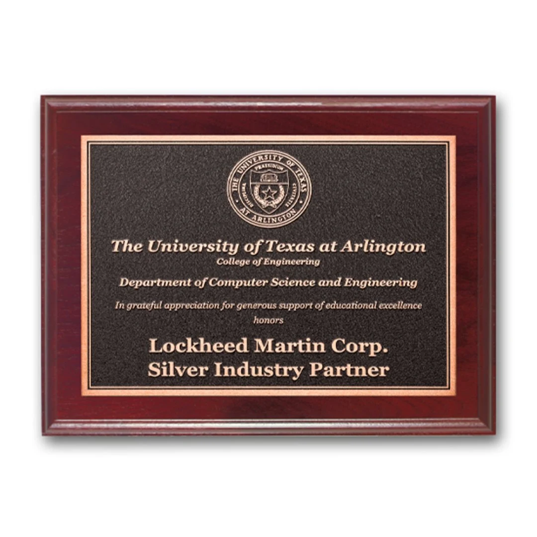 Photocast Plaque - Mahogany 1
