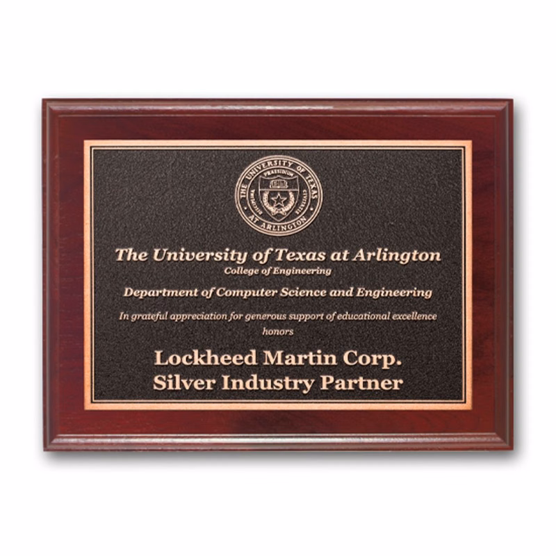 Photocast Plaque - Mahogany