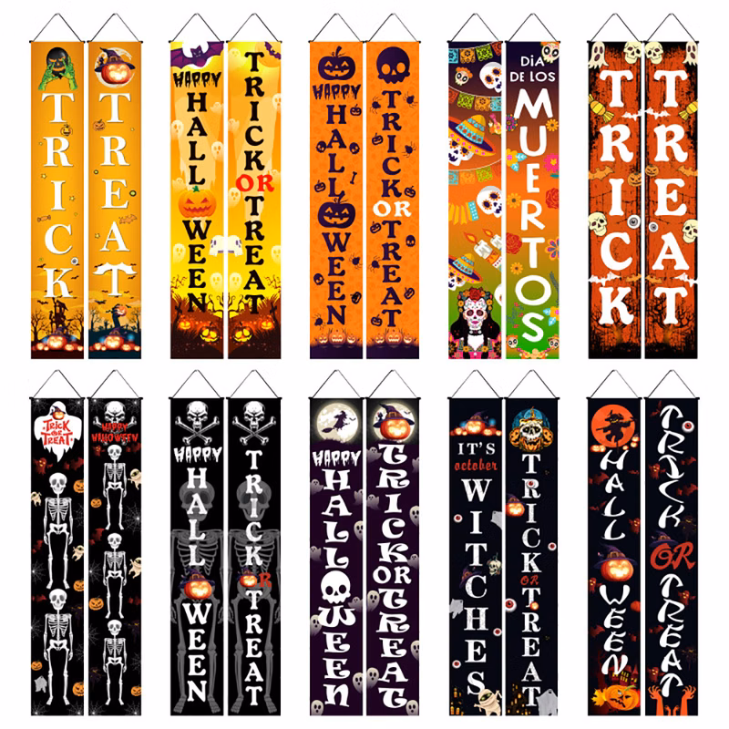 180x30cm Halloween Couplet Hanging Flag